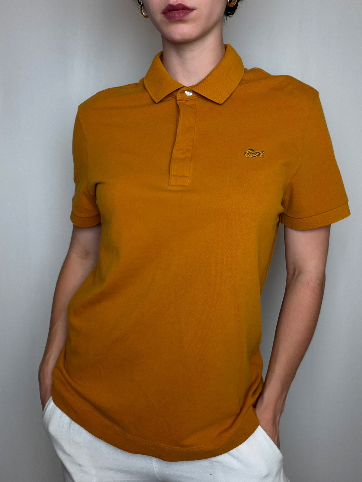 Polo Moutarde Lacoste M vintage