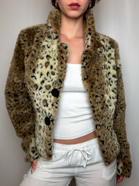 Jacket imprimée léopard L/XL vintage