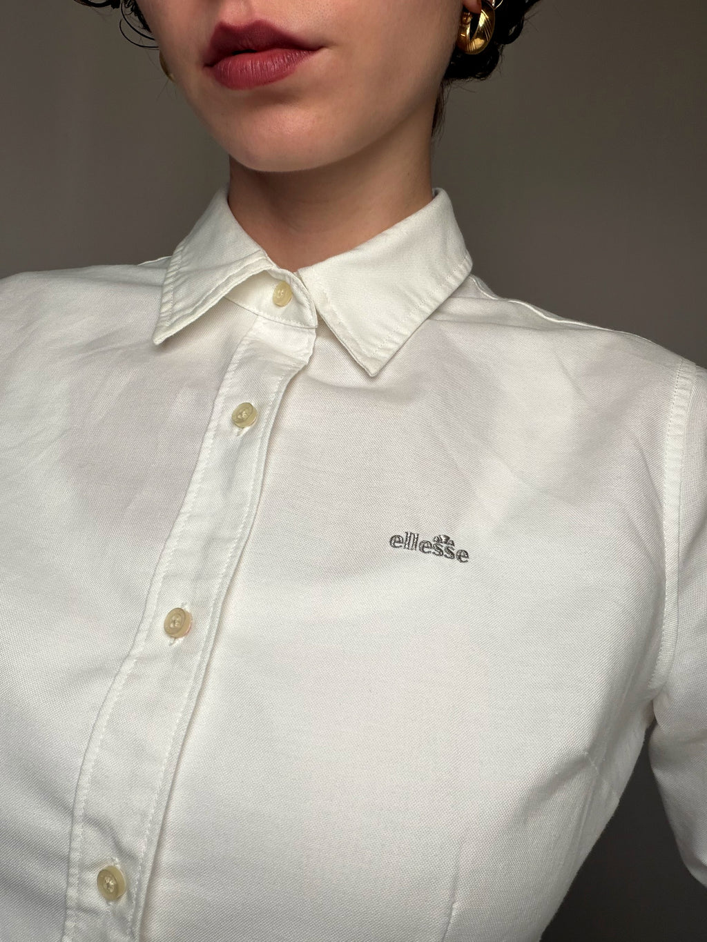 Chemise Blanc Ellesse S vintage