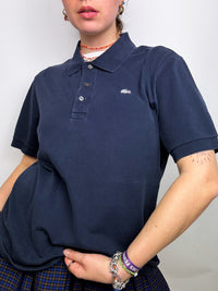 Polo Lacoste manche courte noir vintage M