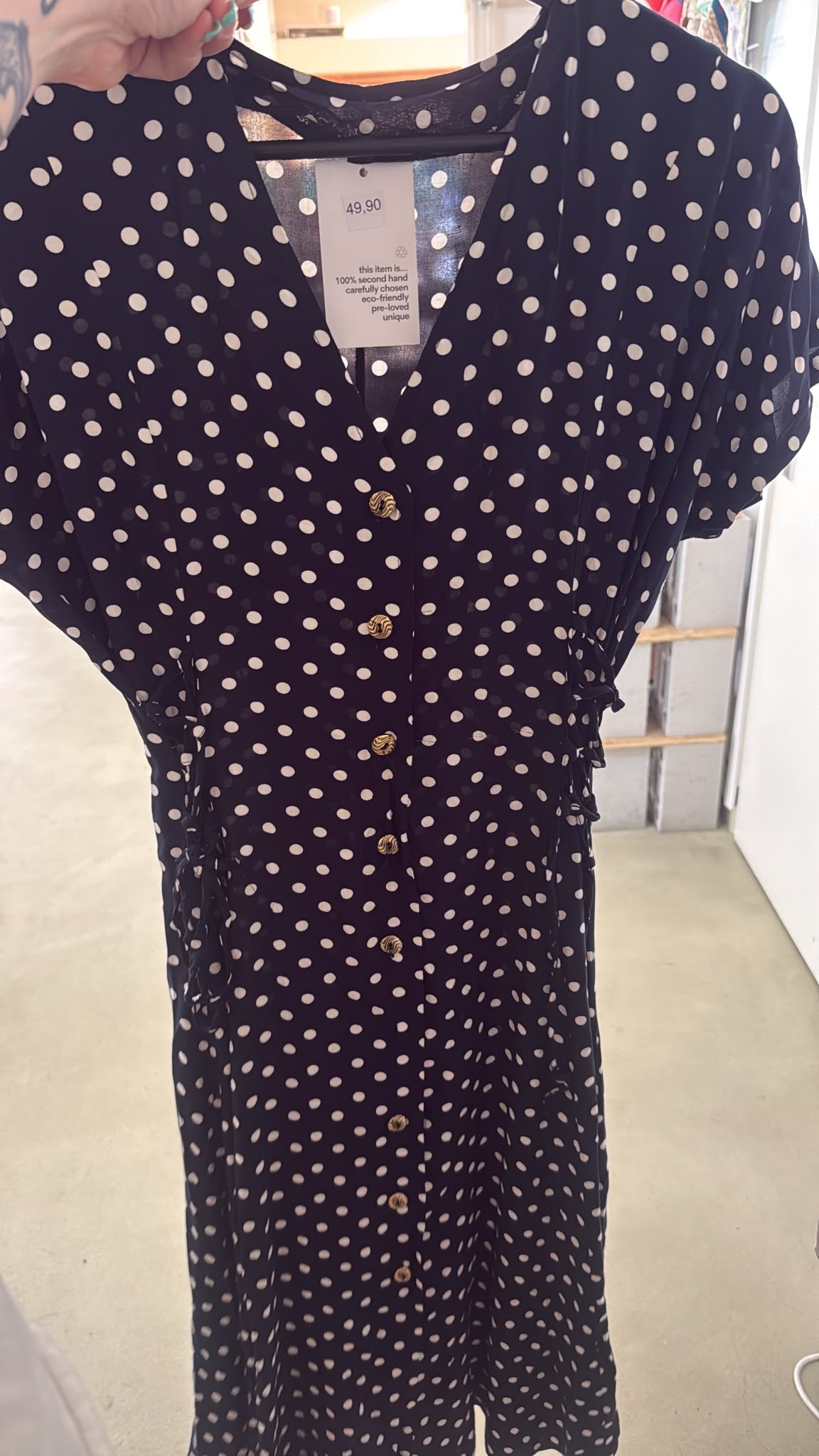 Robe à pois M/L live