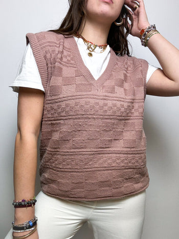 Light pink vest Vintage L 