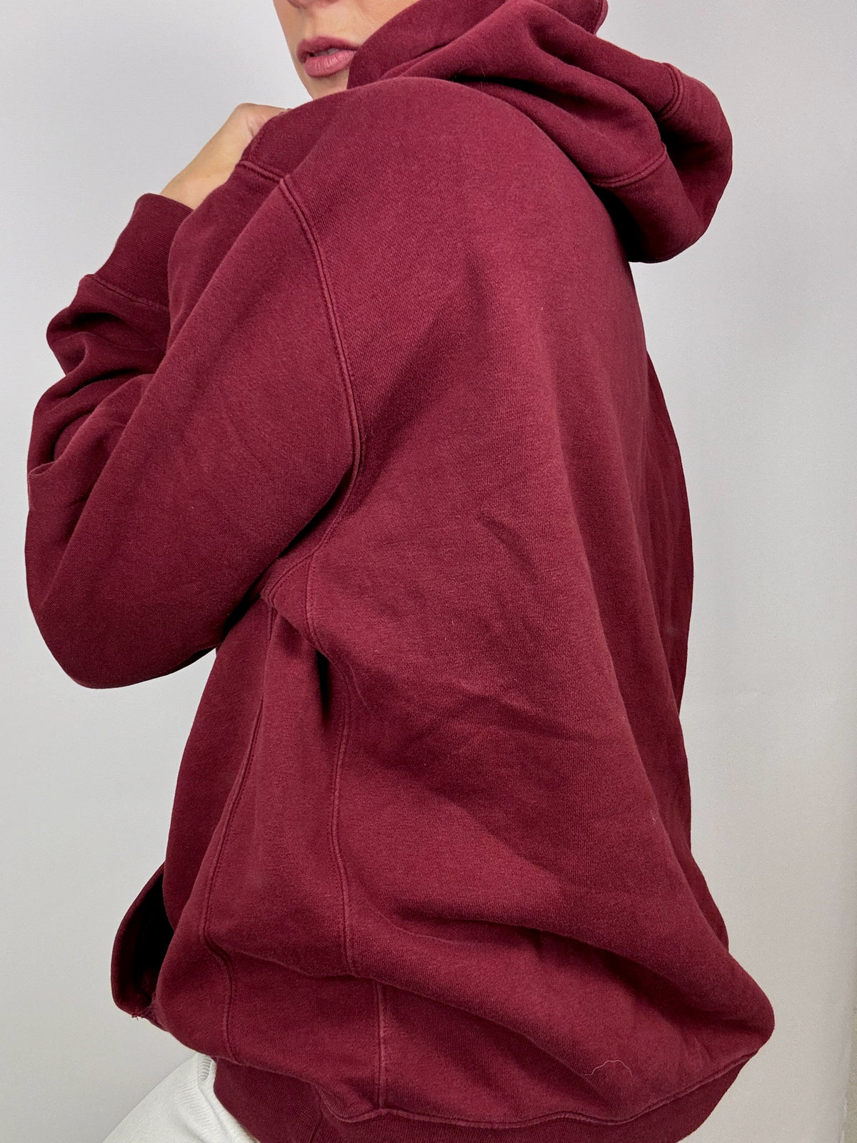 Nike burgundy hoodie