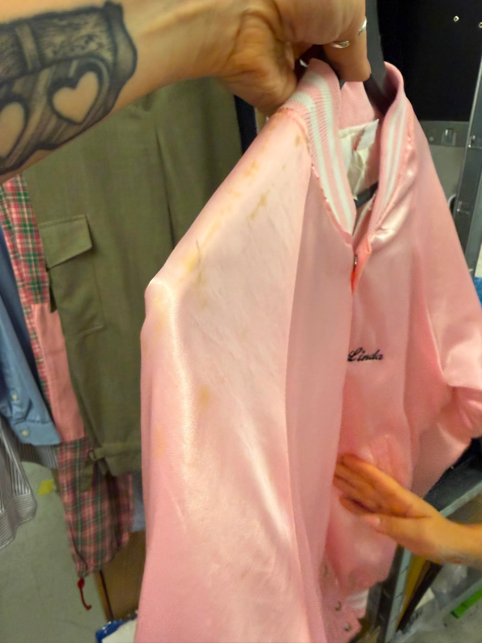 Bomber rose satinée