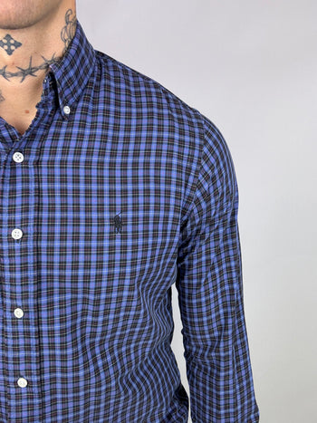 Ralph Lauren Blue Plaid Shirt M