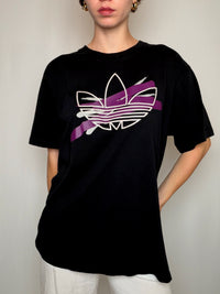 T-shirt Black Adidas L vintage