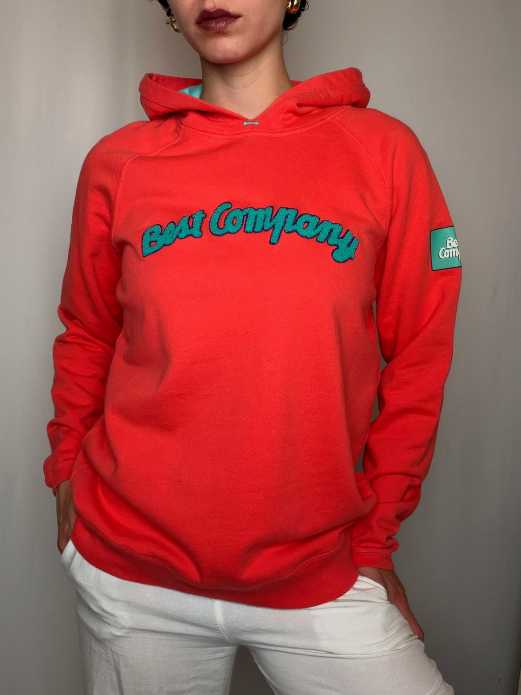 Sweat Red Best compagny M vintage