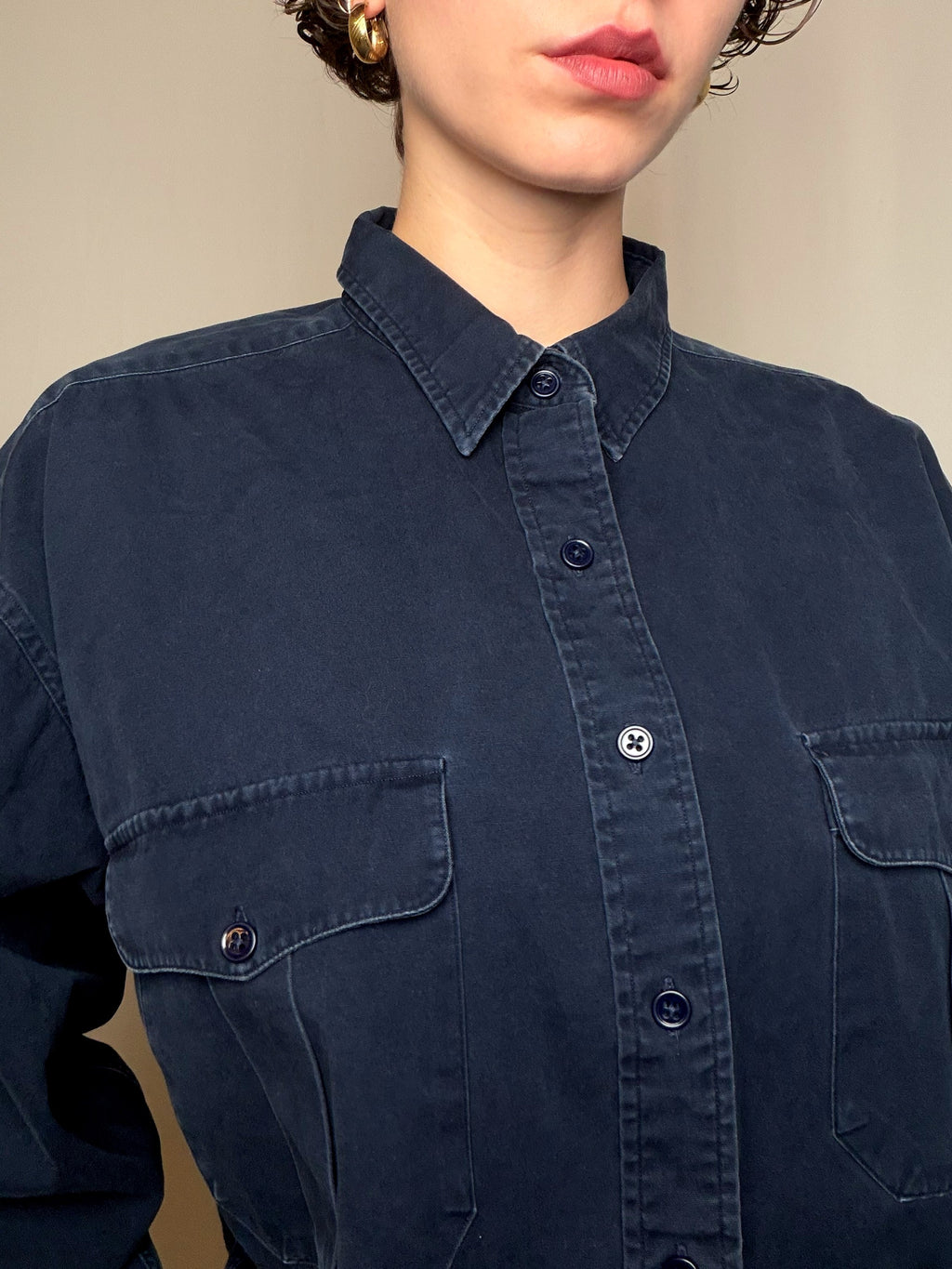 Chemise marine Ralph Lauren XL vintage