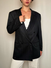 Blazer croisé Noir Cacharel vintage