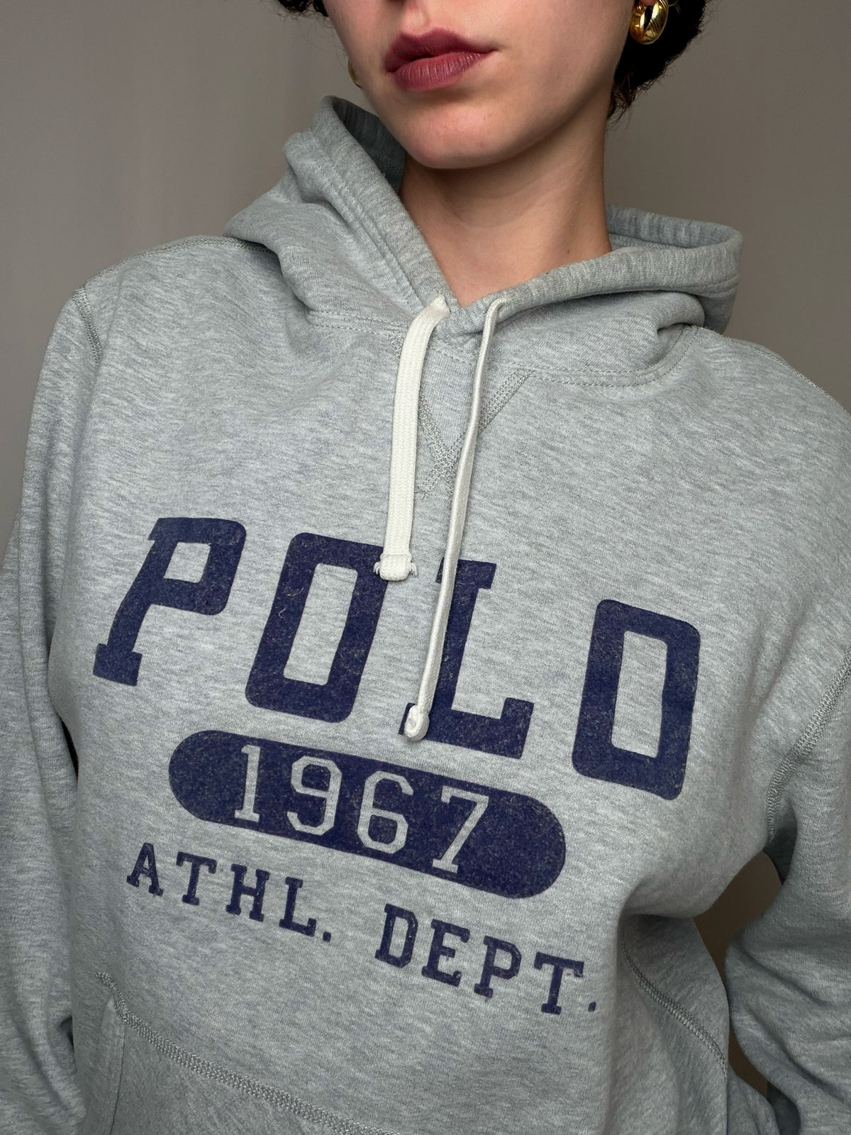 Hoodie gris Ralph Lauren L vintage
