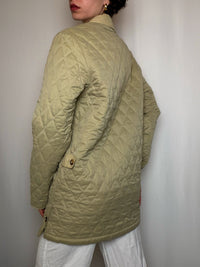 Matelassée en velours beige M vintage