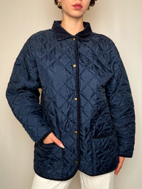 Matelassée Bleu Marine M/L vintage