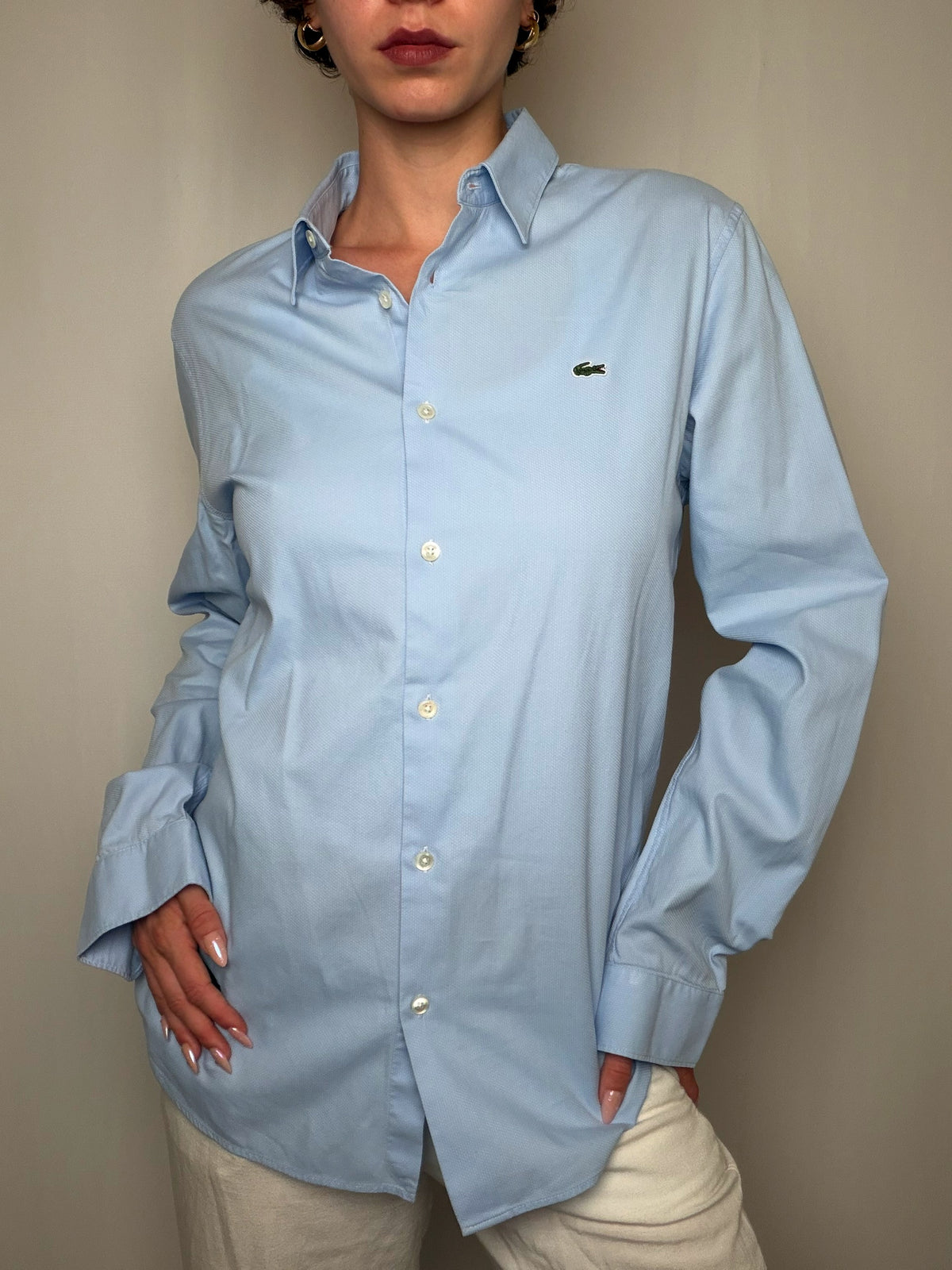 Chemise Blue Lacoste S/M vintage