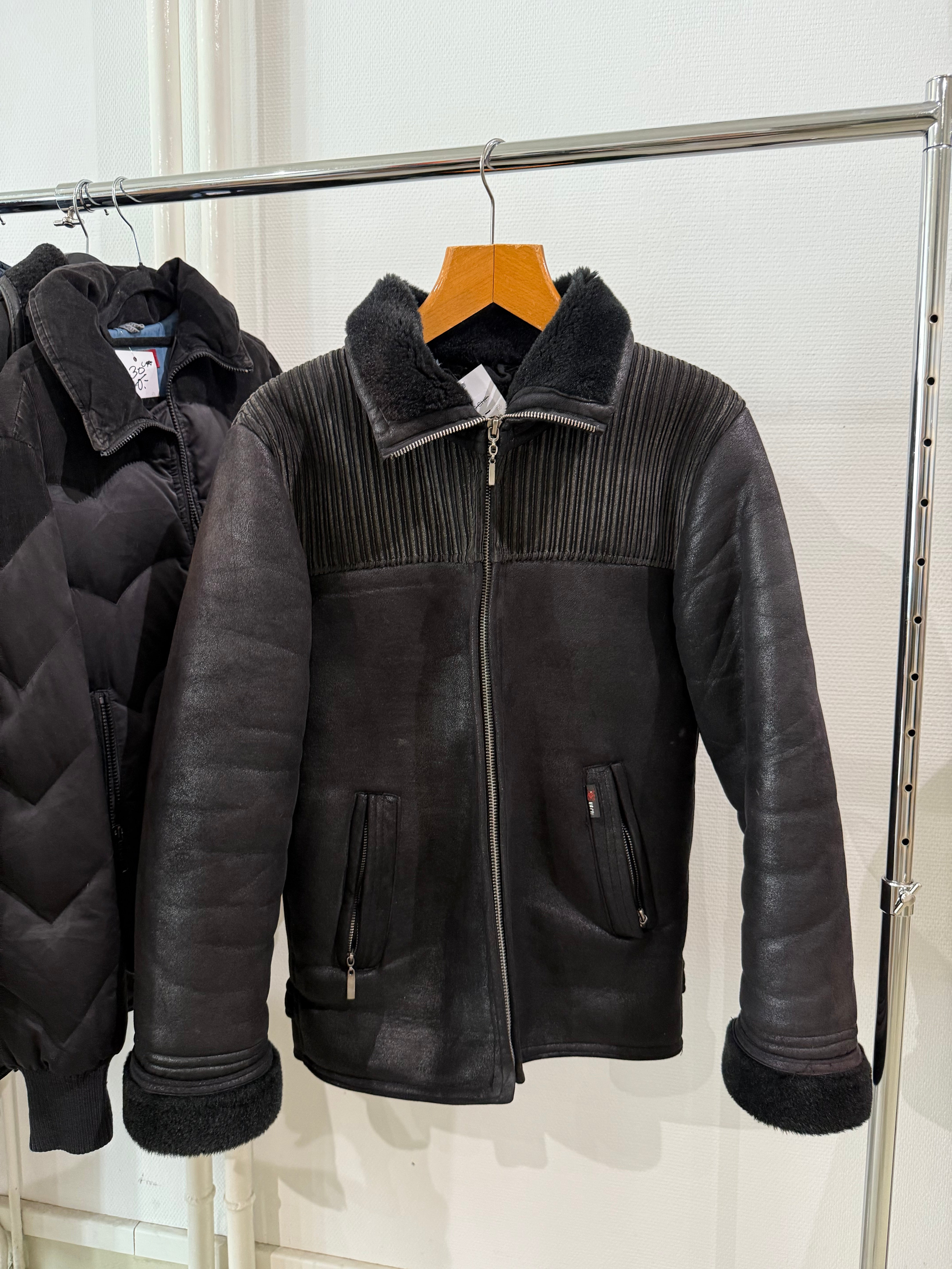 Mouton retourné noir L