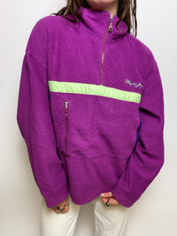Vintage purple/pink fleece sweater L/XL 