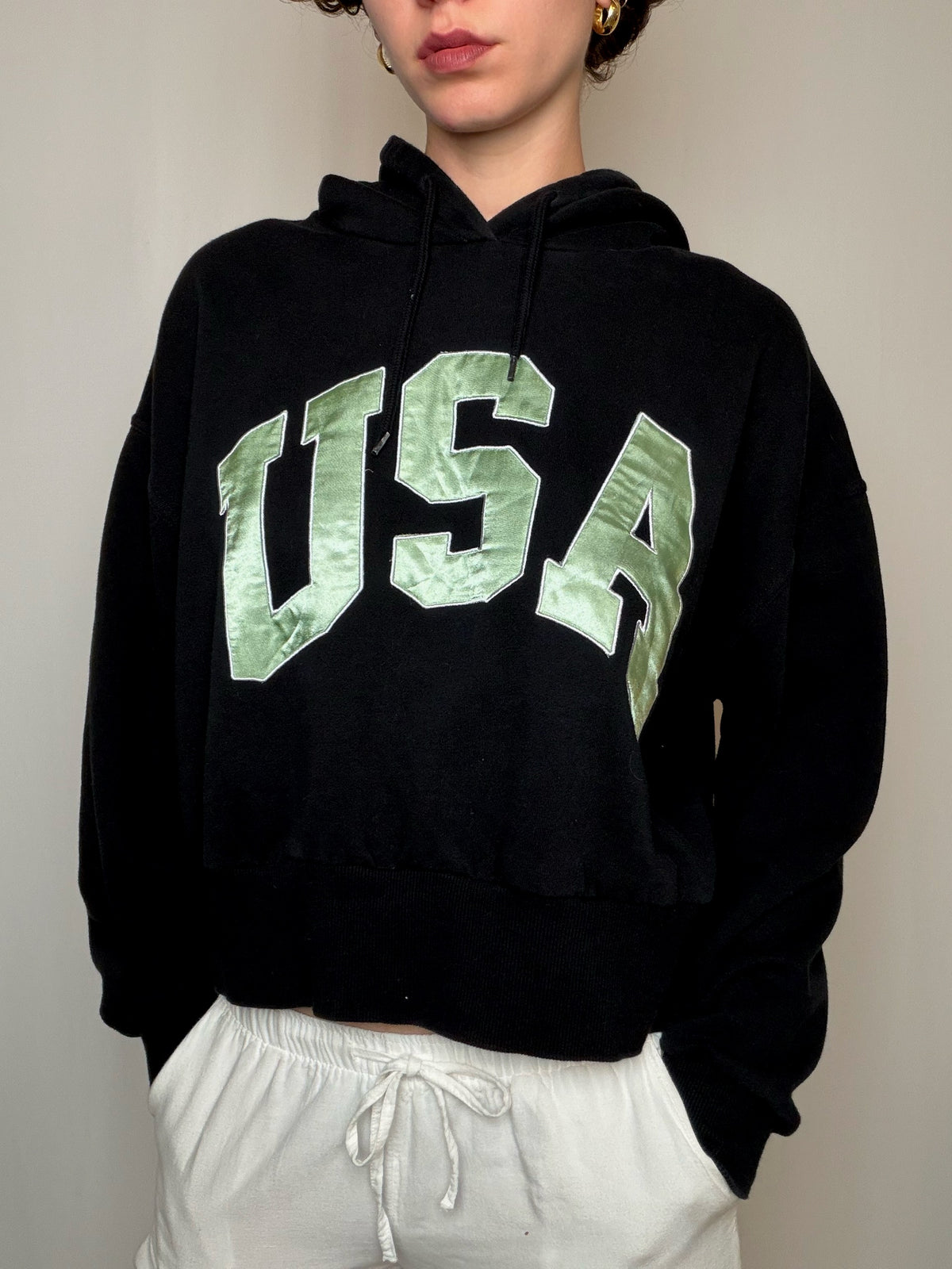 Hoodie noir M/L vintage
