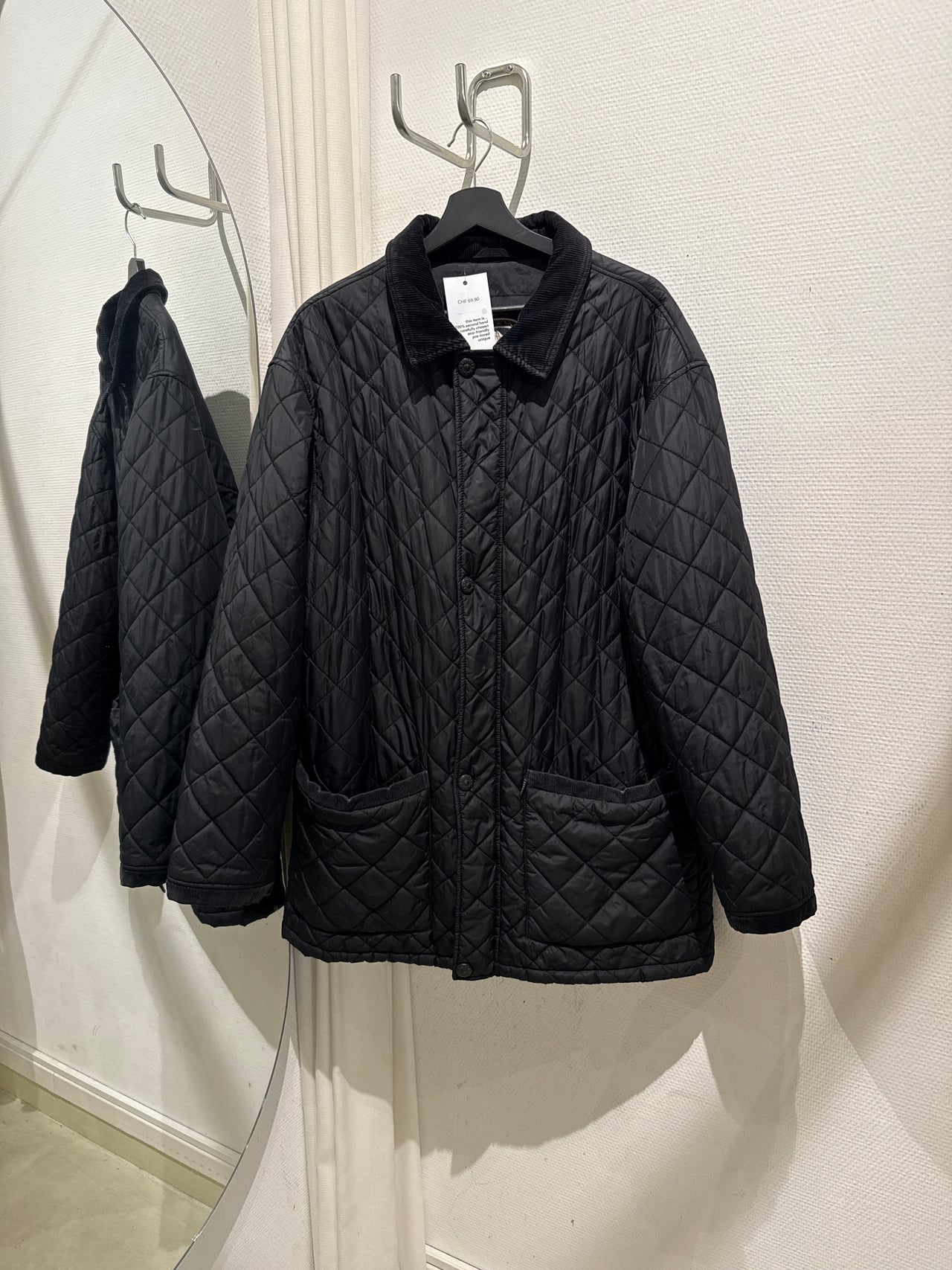 Veste matelassée noire XL live