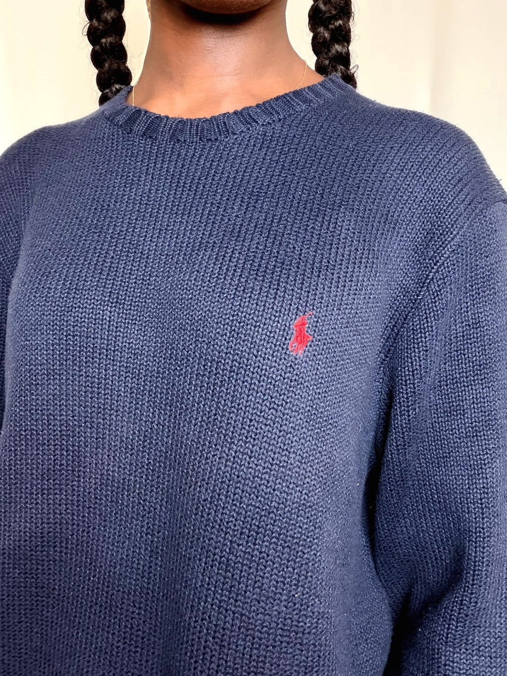 Pull marine Ralph Lauren L vintage