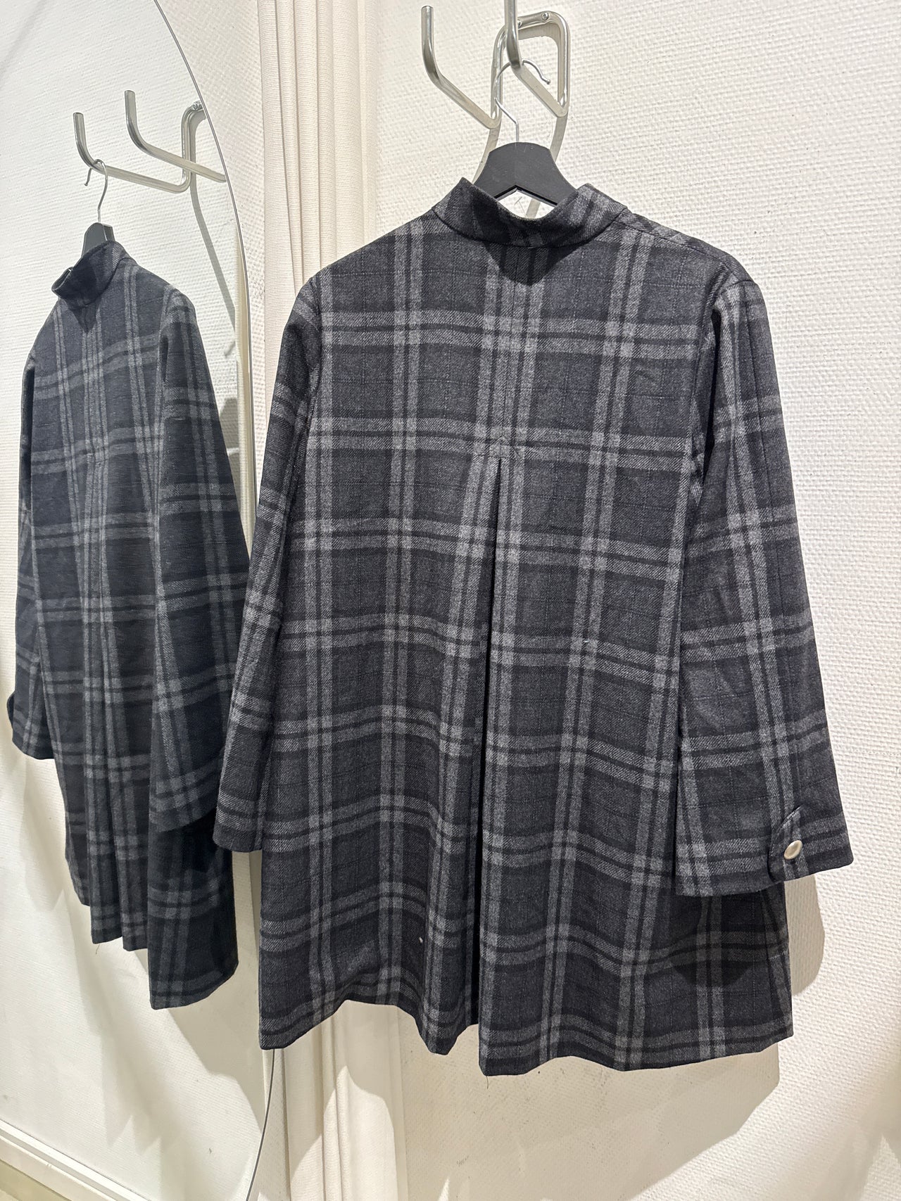 Manteau à carreaux fin S live