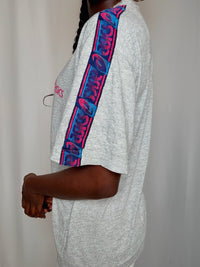 Tshirt gris chiné Asics M vintage