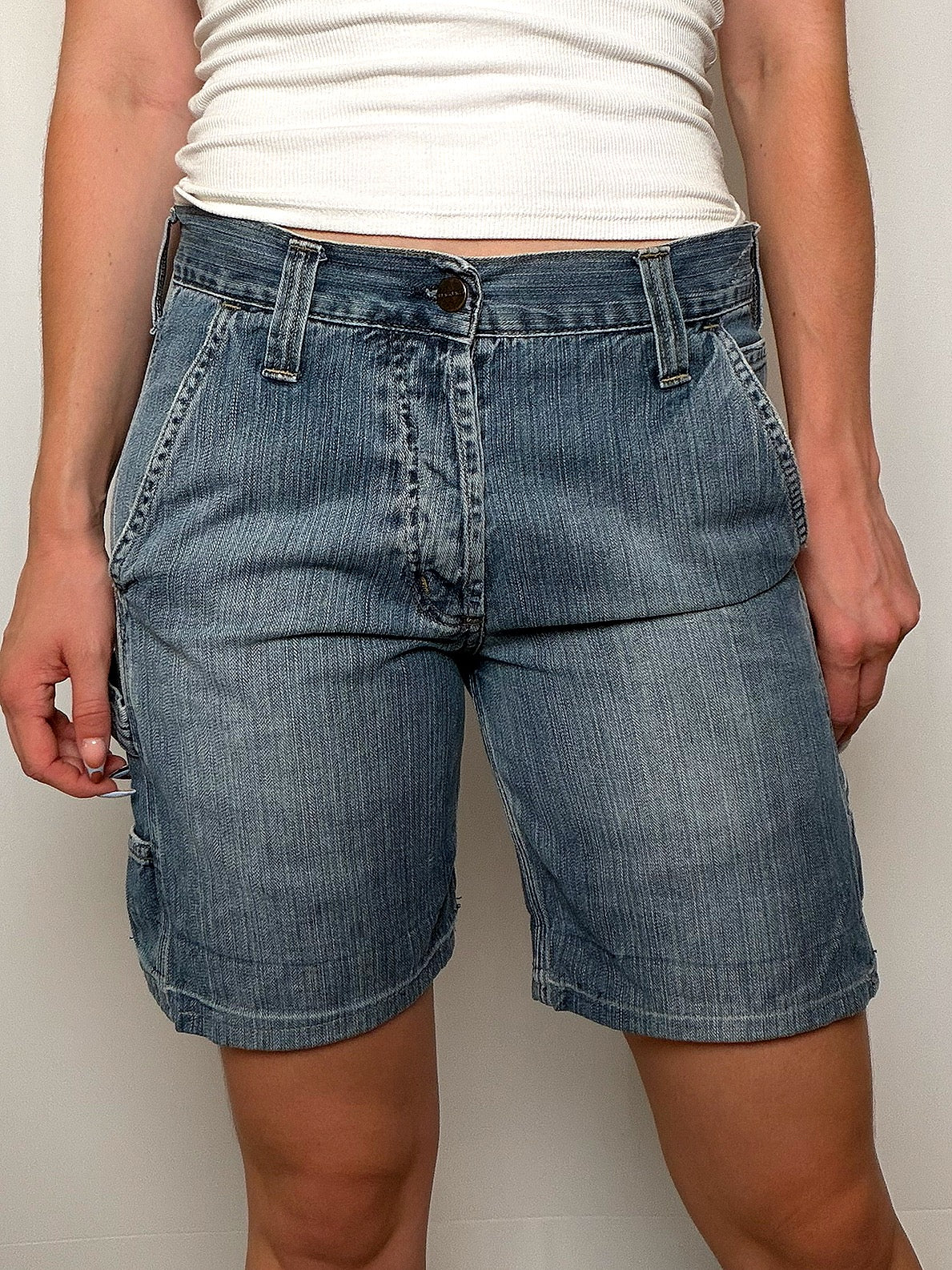 Short en jean bleu Carhartt M/L vintage