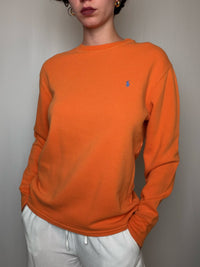 Sweat nid d'abeille Orange Ralph Lauren L vintage