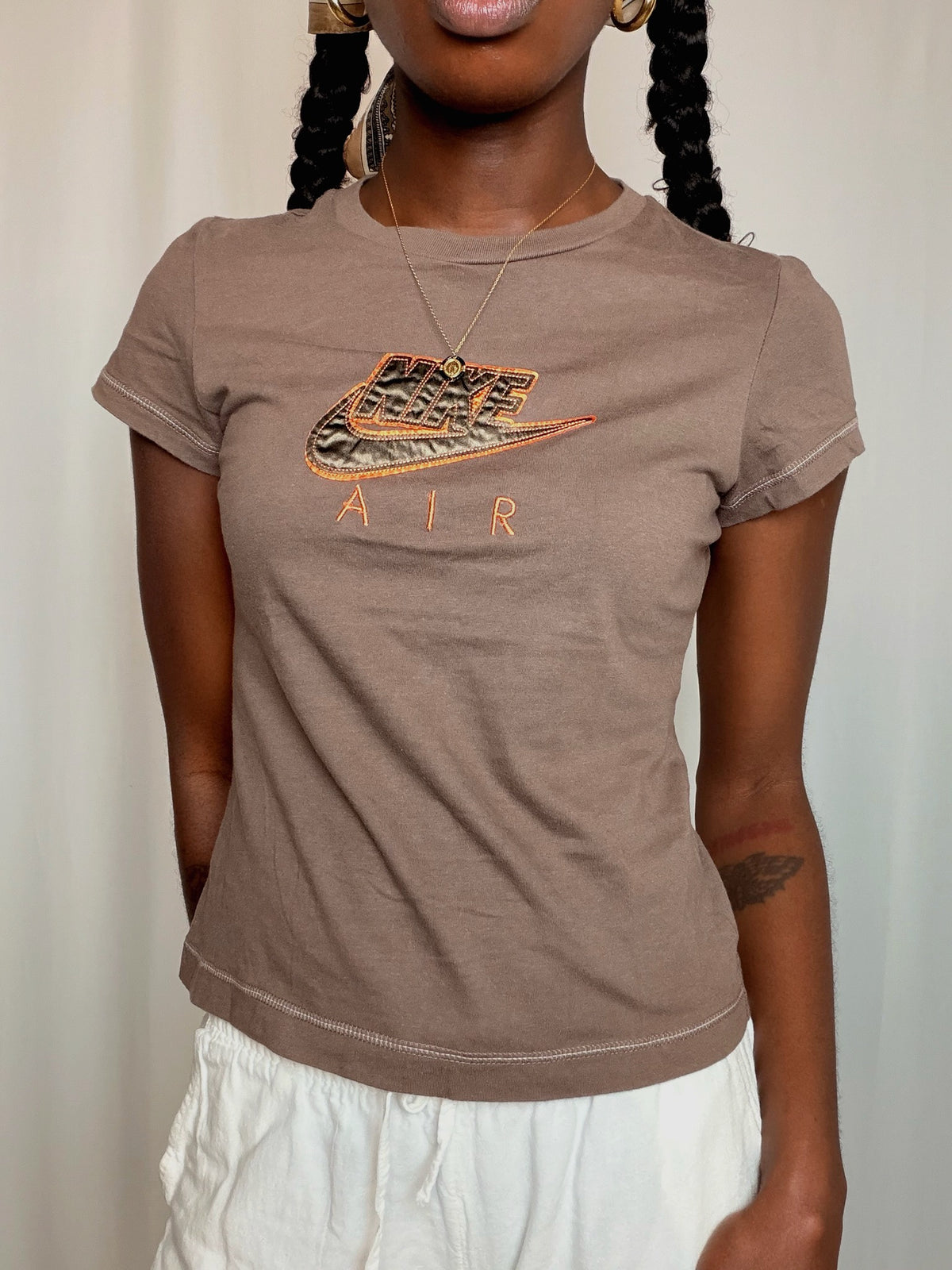 Tshirt brun Nike S vintage