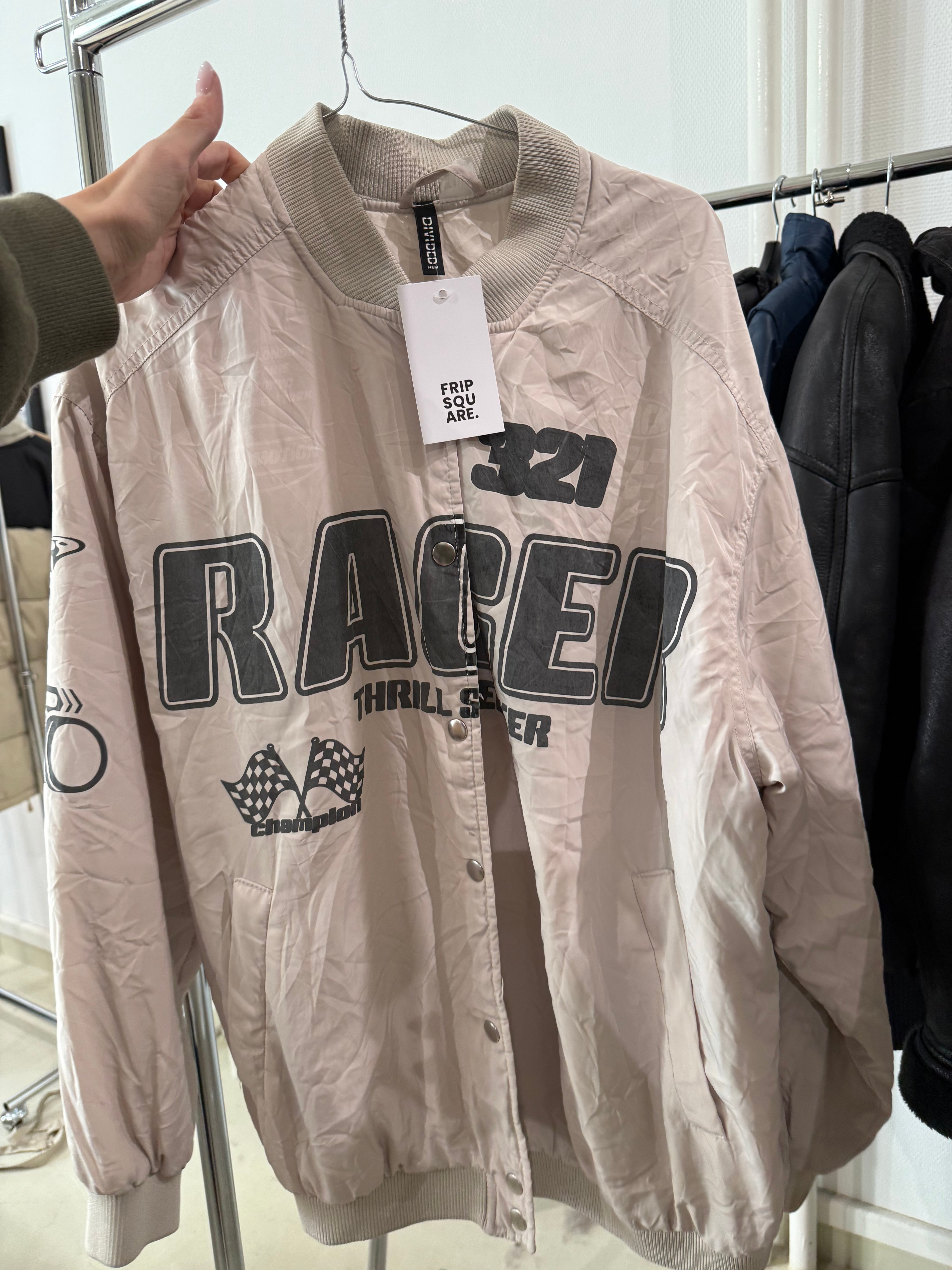 Bombers beige Racing H&M M/L
