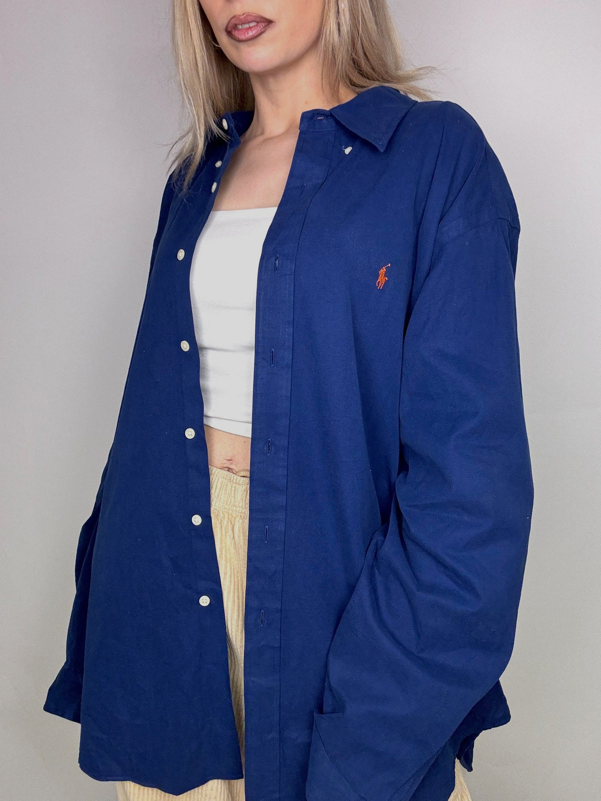 RALPH LAUREN XXL Vintage Blue Shirt