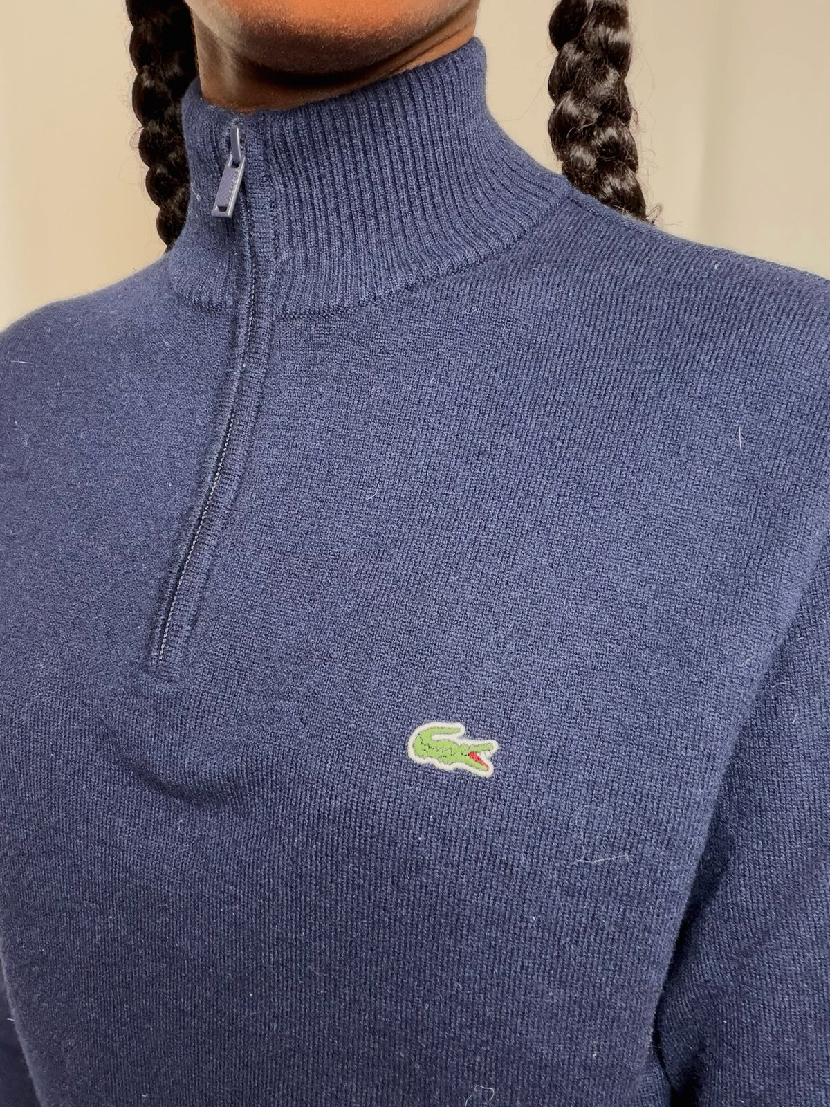 Pull marine Lacoste M vintage