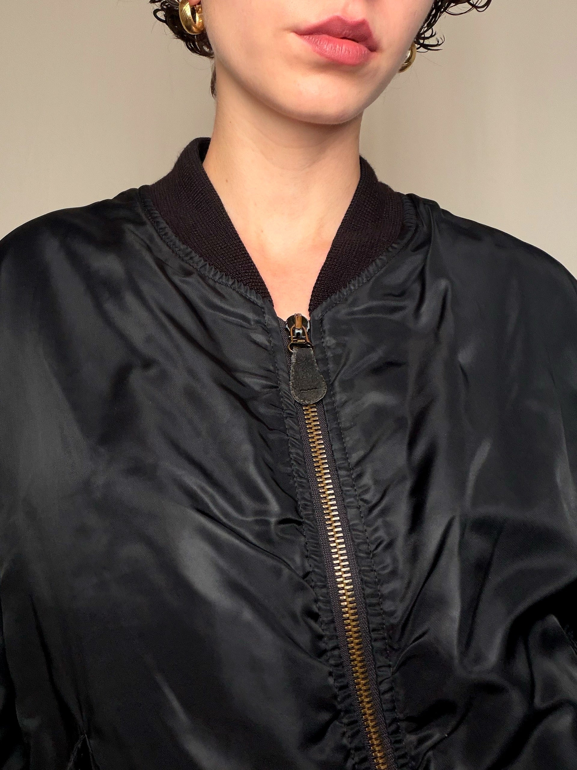 Bomber Noir Carrera L/XL vintage