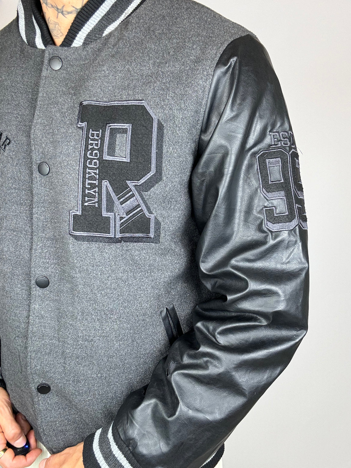 Vintage black bomber 