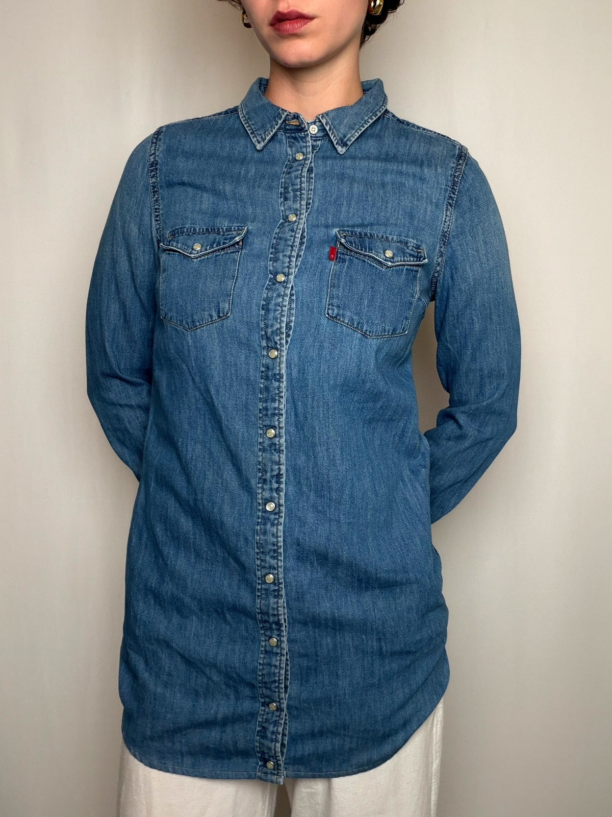 Chemise en jean bleu Levi's M vintage