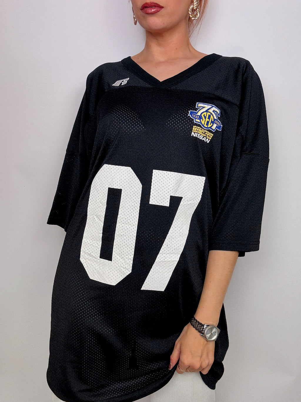 Schwarzes amerikanisches Vintage-Trikot