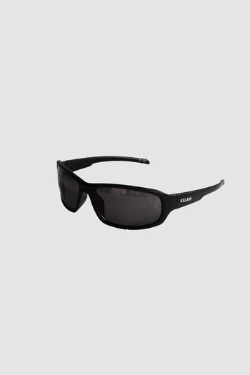 Schwarze recycelte Vintage-Brille 