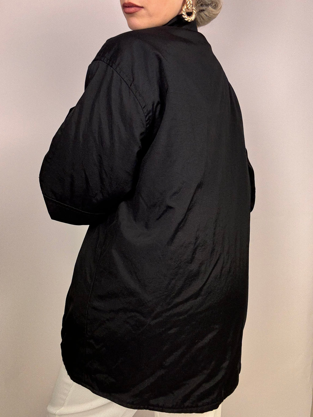 Vintage schwarze Levis gefütterte Jacke