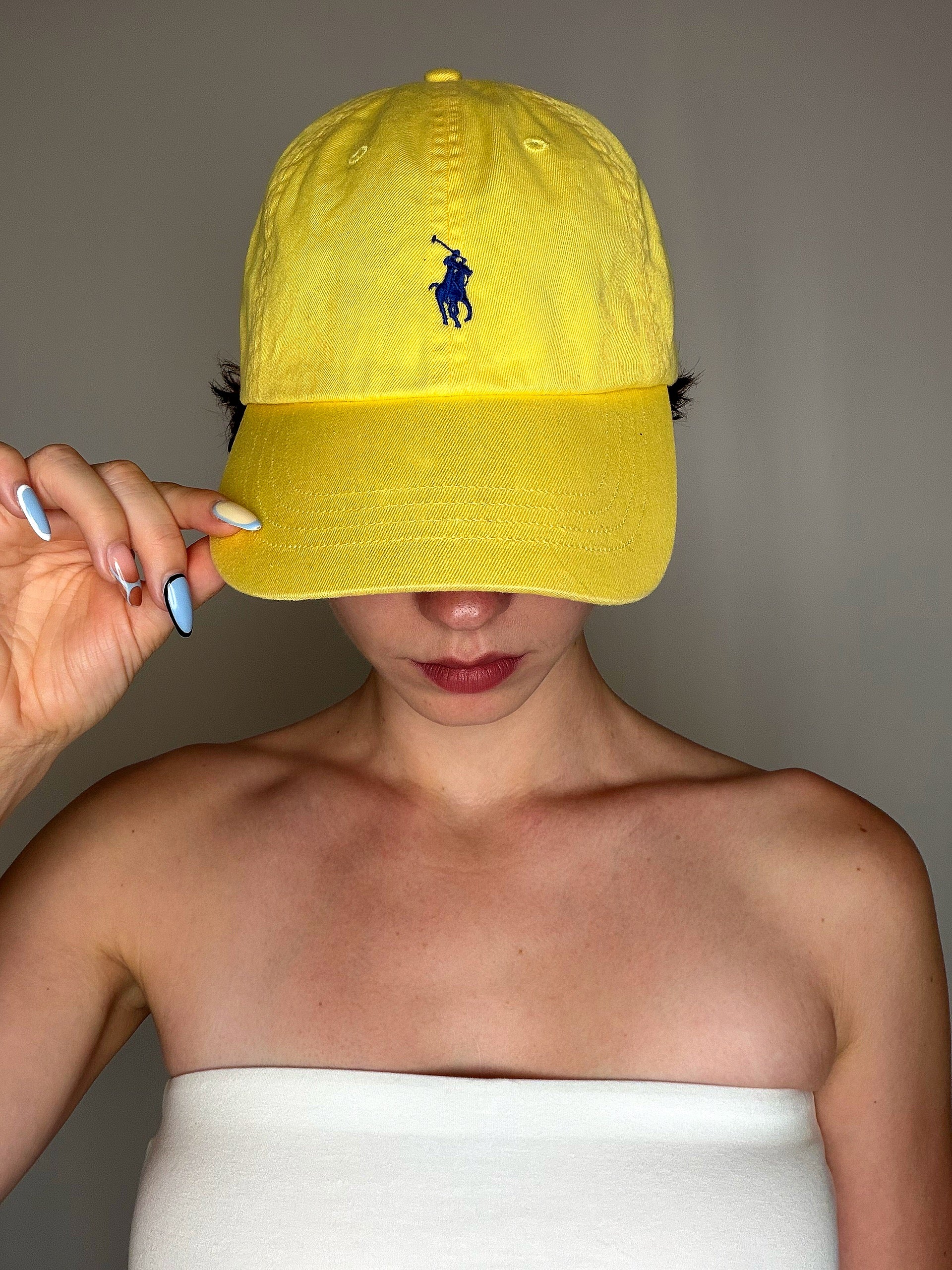 Casquette Jaune Polo Ralph Lauren ajustable vintage