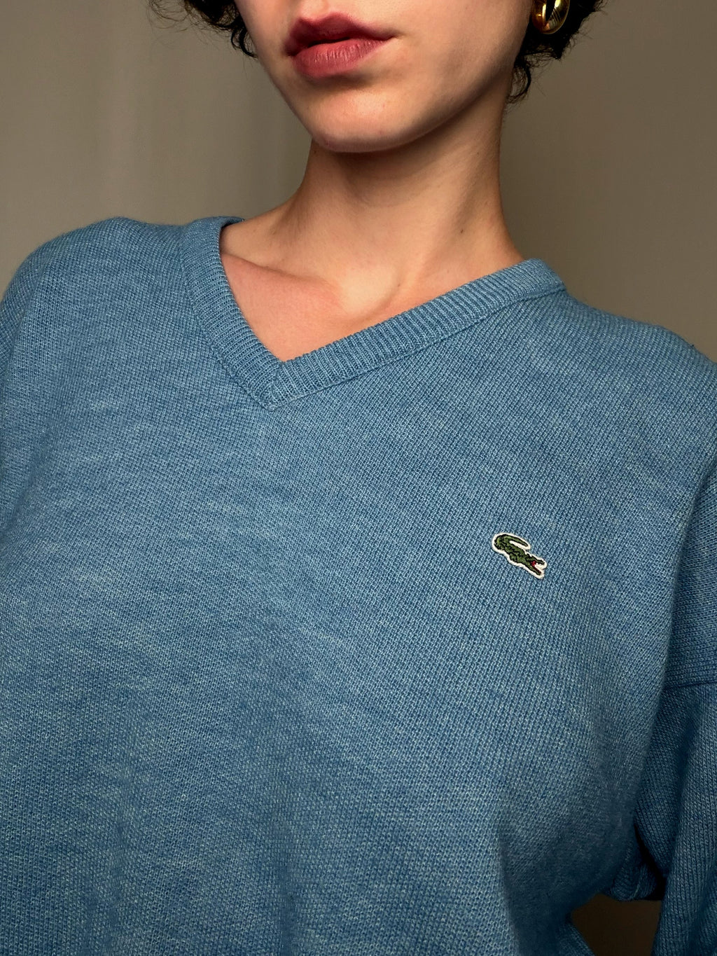 Pull Bleu Lacoste M vintage