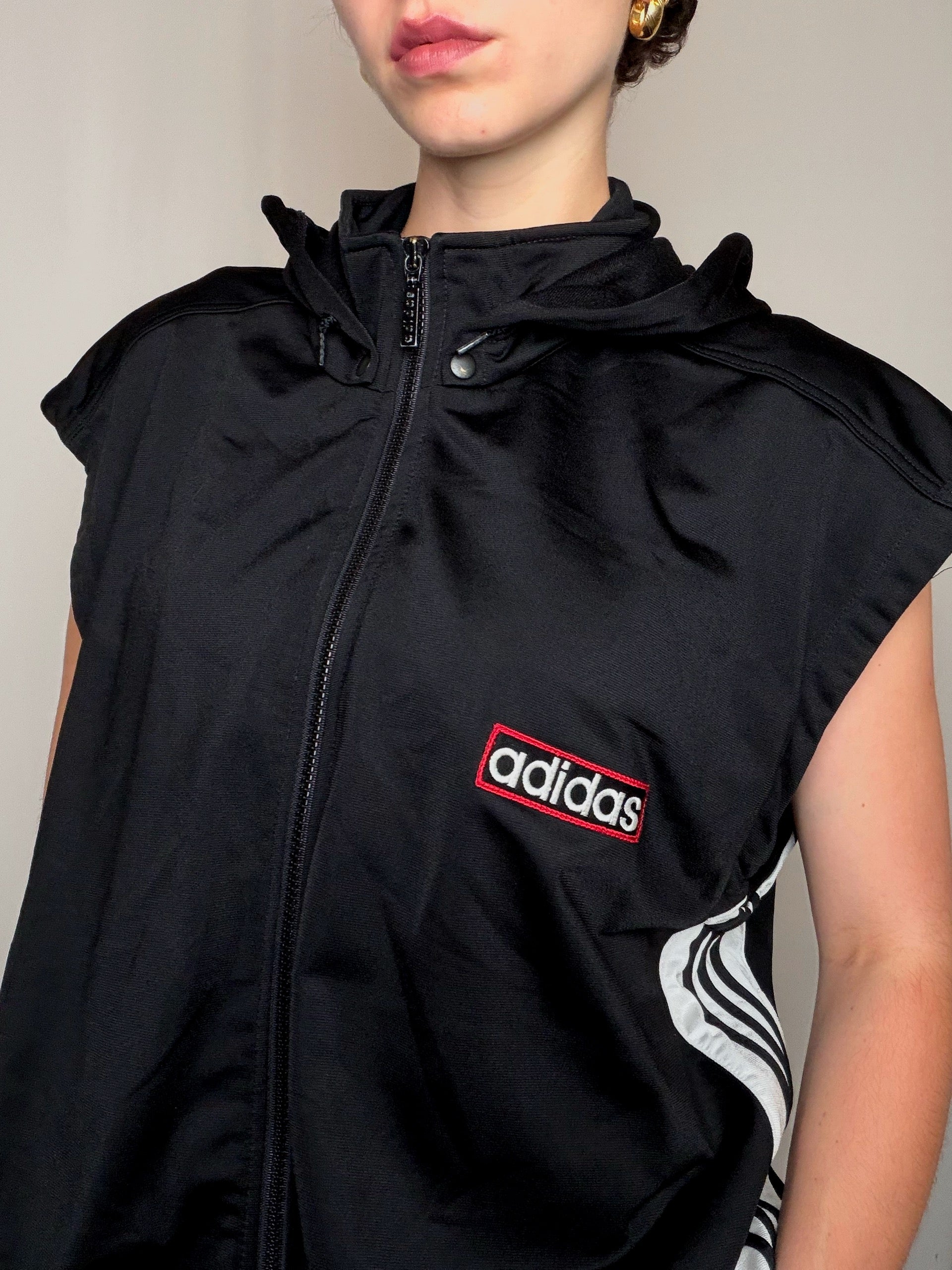 Gilet noir Adidas XL vintage