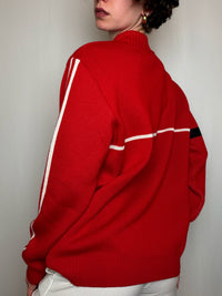 Pull camioneur Rouge XL vintage