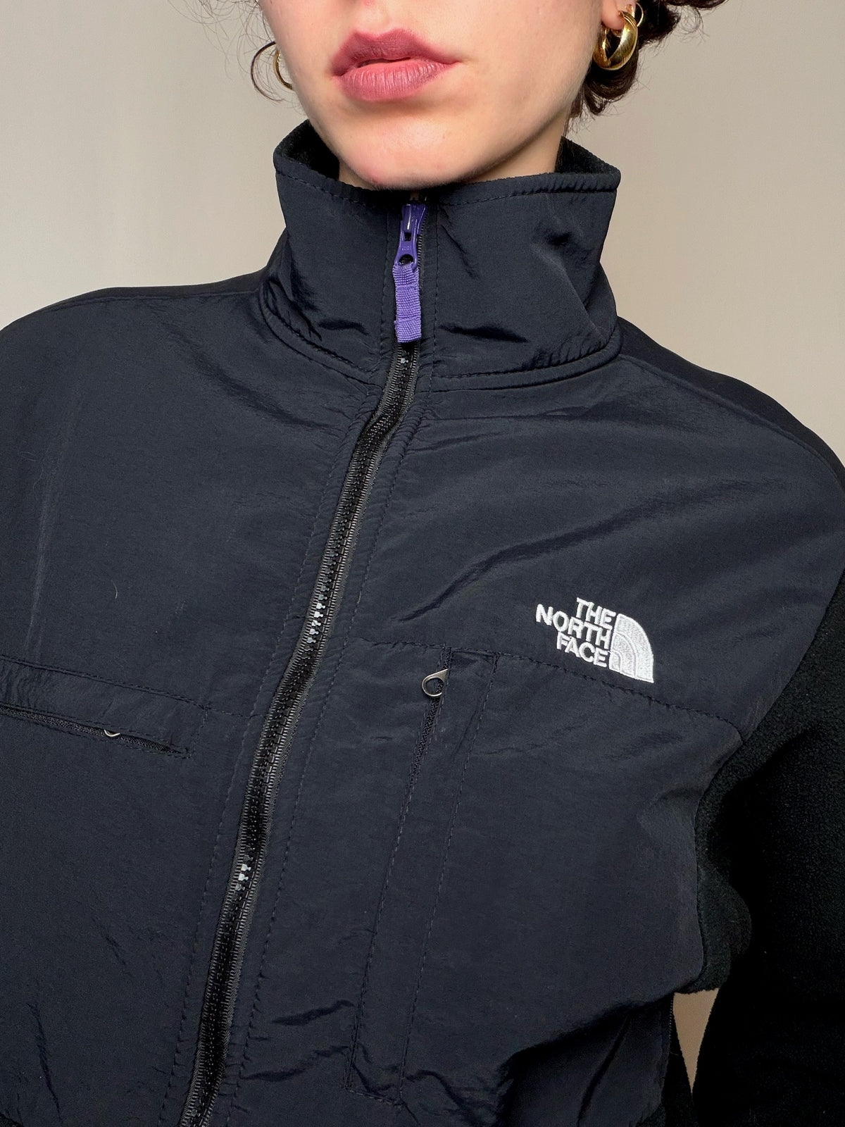 Jacket de sport bimatiere Noir The North Face S vintage
