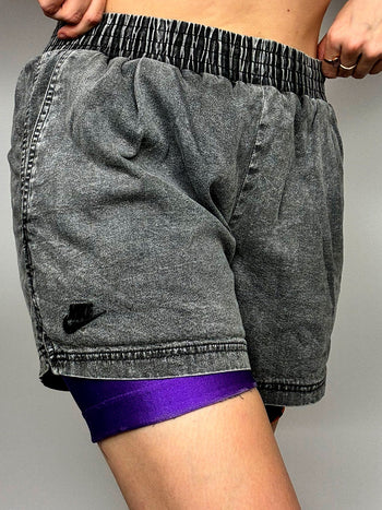 Short en jean Nike noir