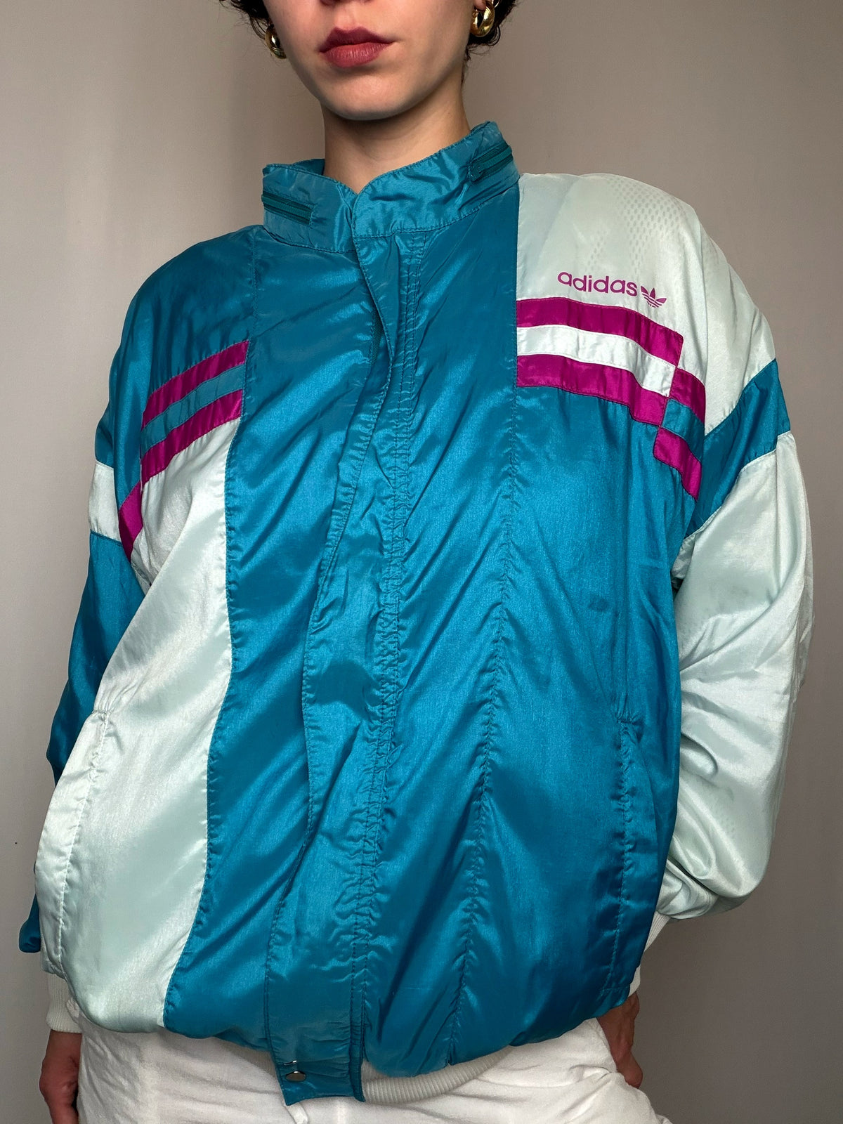 Jacket tricolore Adidas L vintage