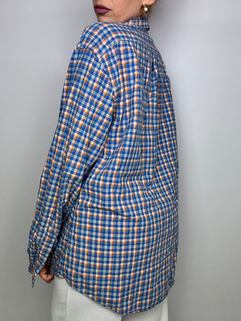 Vintage RFL Blue Checkered Shirt