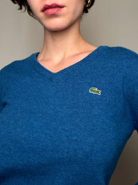 Pull bleu Lacoste M vintage