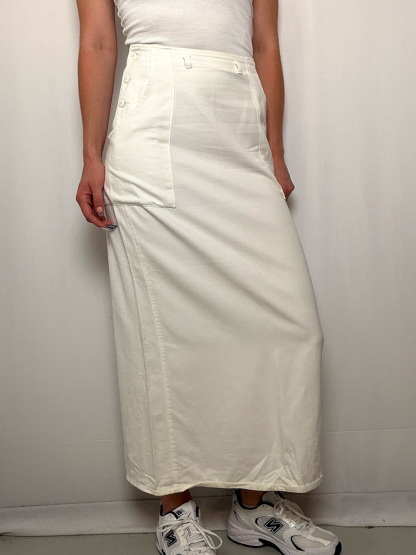 Jupe Écru Benetton XS/S vintage