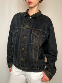 Jacket en denim Noir Délavé Levi's XL vintage