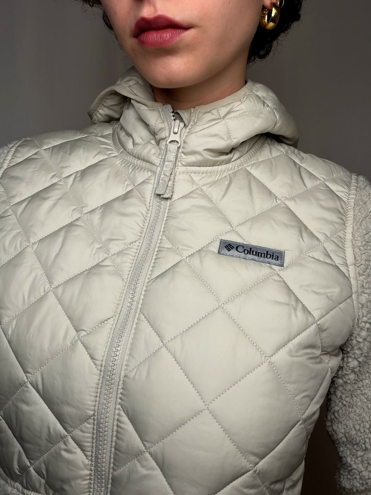 Polaire beige Columbia S vintage