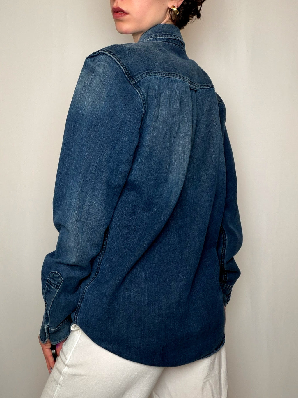 Chemise en jean bleu Harley Davidson M vintage