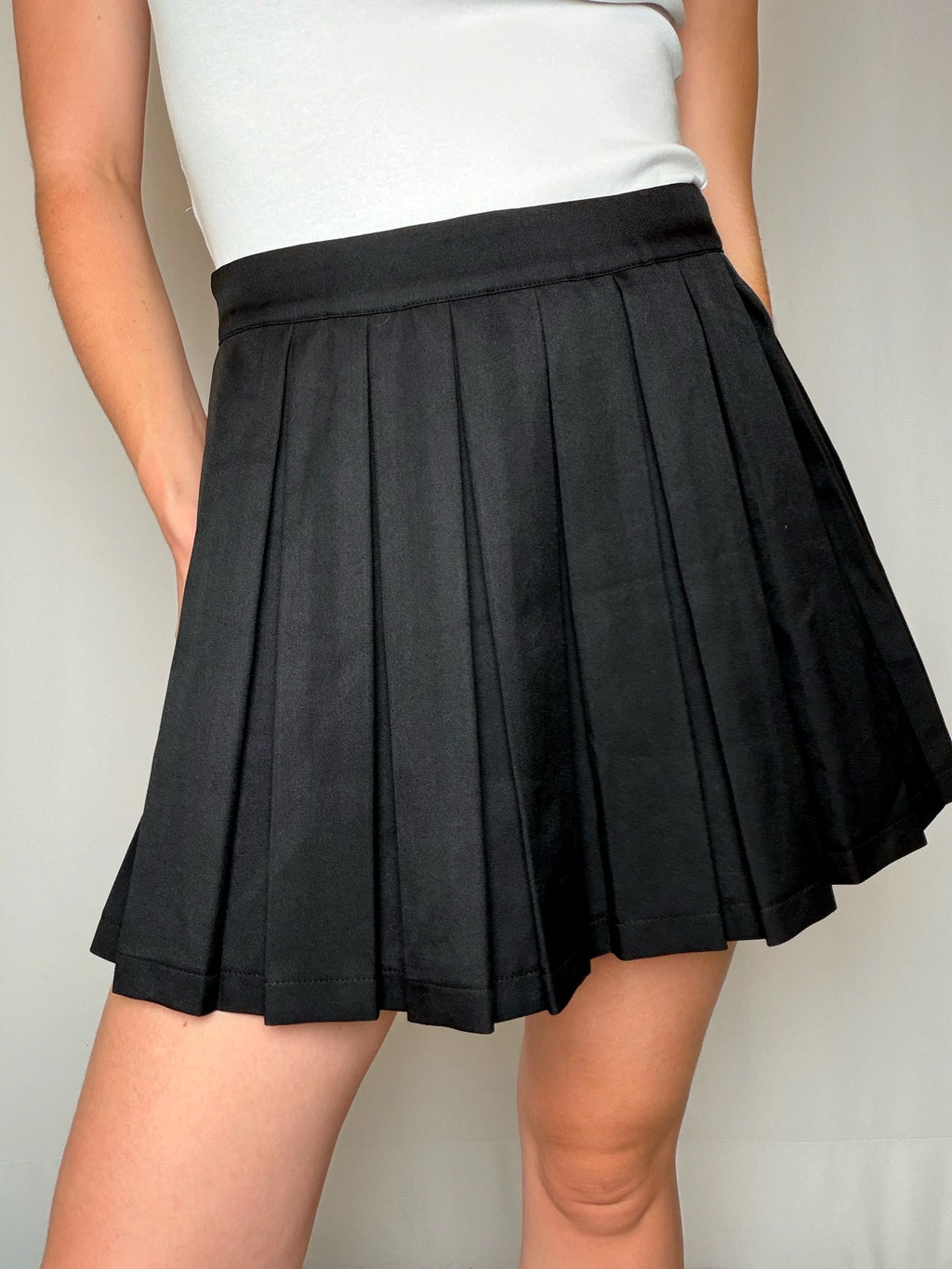 Jupe plissée noire S vintage